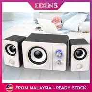EDENS Wired Combination Speaker Wireless Bluetooth Bass Music Speaker Mini Subwoofer - Fulfilled By EDENS