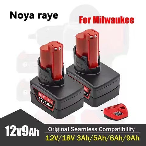 3Ah/6Ah/9Ah For Milwaukee M18/M12 12/18V Replacement For Milwaukee M18B5 XC Li-ion battery 48-11-181