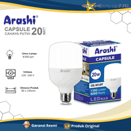 Bohlam LED ARASHI Capsule LED 40Watt / Lampu LED 40W Cahaya Putih Garansi RESMI HANNOCHS 1 Tahun