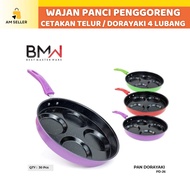 Egg Frying Pan Teflon/ Fry Pan/ Egg Mold/ 4-Hole Dorayaki/