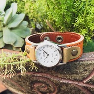 STITCH 樹葉飄動，落葉的秋色 針跡跑步手錶 一鍵式附著/分離 SRW-CBO-OA