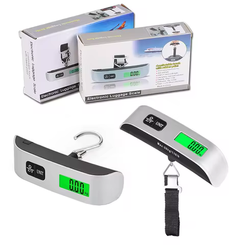 Long-Handled Portable Scale With Green Backlight Home Use Luggage Scale Suitcase Scale Backpack Scal