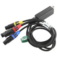 XLR 4-Channel 3-Pin Multi Network Stage and Studio Connection XLR Male and Female Cable Stage Audio 