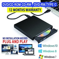 External DVD CD ROM RW Writer Drive Burner Reader Player Optical Drives USB 2.0 CD/DVD-ROM CD-RW For Laptop PC