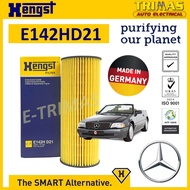 HENGST Oil Filter Mercedes-Benz SL R129 Engine M104 Penapis Minyak Enjin E142H D21 104 180 0109
