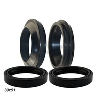 ACZ Motorcycle 39x51x8/9.5mm Front Fork Damper Oil Seal Rubber Shock Absorber for Honda Steed 400 60
