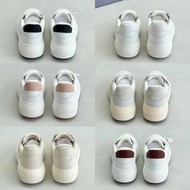 Hoga Hoga Women's Retro Jogging Shoes - White Thick Sole