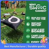 Giant Tic - -Toe Outdoor Game Instant Setup, No Assembly Bean-Bag Toss Games Set,Giant - for Adults