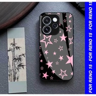 HP For RENO 15 Aesthetic Motif Glass Softcase - Casing Latesthp [M378] RENO Casing - Cool Aesthetic 