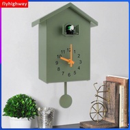 Cuckoo Clock with Chimer Minimalist Cuckoo Sound Clock with Pendulum Delicate Cuckoo Clock Bird House Battery Powered Cuckoo Sound Clock for Living Room Kitchen Office Decoration Cuckoo Clock for Wall Art Home