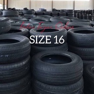 NEW 2023 Used Tayar Second Size 16 Terpakai Tyre Tire Ready Stock 175 185 195 205 215 225 50 55 60 65 70