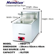 HOMELUX COMMERCIAL GAS FRYER HBGF-71/Fryer Single Tank Gas Deep Fryer/ Dapur Goreng Gas / Frying Sto