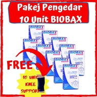 Borong Biobax Spray Pakej Pengedar Ejen 10 Biobax Free Gift 10pcs Knee Support Rawatan Sakit Lutut Pinggang Murah Jimat