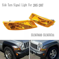 CJ7F ไฟเลี้ยวด้านข้างสำหรับ Jeep Liberty 2005-2007 ตัวบ่งชี้ด้านข้าง 55156766ad 55156767aa B8T9Hตัวต
