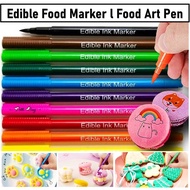 [Petite Houz] Edible HALAL Premium Food Art Pen Decorating Cake Edible Marker DUAL NIB Food Grade Fondant Macaron Baking