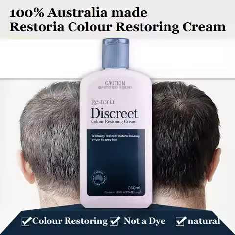 Restoria Discreet Colour Restoring Cream/ Lotion, Hair Care 250ml Grey Hair Treatment Reduce Grey Ha