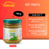 Sốt Pesto xanh Victoria 190g sốt mỳ Ý - Spaghetti Green Pesto Sauce