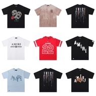 H HB9V Am1r1 Peace Pigeon Flowing Paint Graffiti Letters Starry Sky Classic logo Print Short Sleeve 