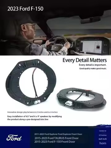 2PCS Suitable for Ford Taurus Explorer F150 Front Door Speaker Pad 6.5 "- 6×9 Audio Speaker Pad Audi