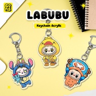 GANTUNGAN Labubu Acrylic Keychain – Cute Pop Mart Character Keychain