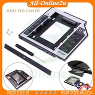 Second Hdd Candy SATA  notebook optical drive HDD Caddy 9.5mm/12.7mm Laptop 2.5 SSD Hard Drive Tray 