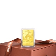 'Collectable' 999.9 Gold Longevity of Pines and Cranes Ingot - Chinese Gifting Collection