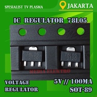 78l05 L78L05 7805 Voltage Regulator 5V 100mA SOT-89 SMD ORIGINAL