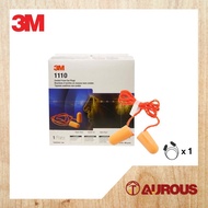 3M 1110 USA SAFETY CORDED FOAM TYPE EAR PLUG ( 1 PAIR )
