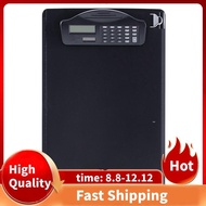 Multifunctional Clipboard with Binder Calculator Writing Pad Pen Slot & Scale for A4 Paper File Suit