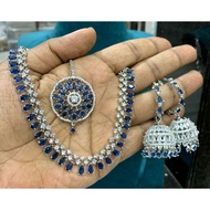 Indian matt finish jewellery set