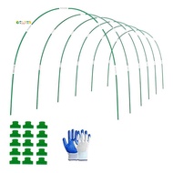 Grow Tunnel Trellis 6 Sets of 8FT Long Greenhouse Hoops Grow Tunnel, Rust-Free Fiberglass Support Ho