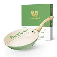 Innerwell Kitchen Frying Pan 20cm Nonstick Ceramic Cookware Fried Egg Sandwich Steak Skillet Gourmet