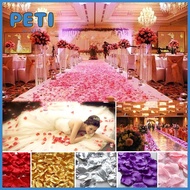 PETIHOME 200 /500/ 1000PCS Vivid DIY Party Supplies Carpet Supplies Artificial Flowers Silk Rose Petals Wedding Decoration