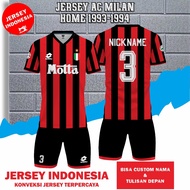 Fantasy 4C M1L4N H0M3 R3TR0 1993-1994 Football Jersey – Full Printing Dryfit Milano