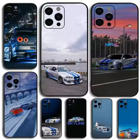 F-Fast And F-Furious R-R34 Phone Case For Apple iPhone 15,14,13,12,11,Pro,X,XS,Max,XR,Plus,Mini Soft