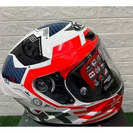KYT HELMET TT COURSE FUSELAGE RED