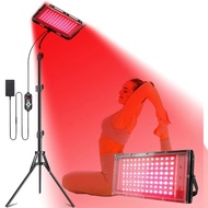 100W Red Light Therapy Lamp Adjustable Stand 660nm Redlight & 850nm Infrared Light Device Body Pain