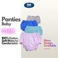 [IHAB Baby] Baby Infant Training Underwear | Girl Panties Underpants | Seluar Dalam Bayi Perempuan