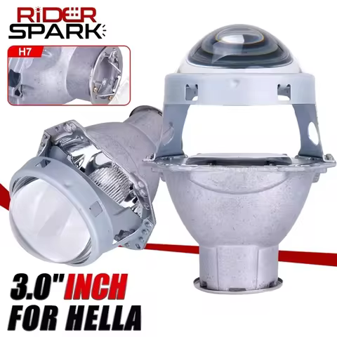 3.0 Inch H7 Hella G5 Car Xenon Hid Projector Lens Metal Holder Use H7 Xenon/LED Bulbs Single Low Bea