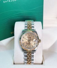 👑[現貨]🔥🔥Rolex Datejust 勞力士日誌型系列 178273 金電腦面 31mm表徑 間18k金 自動機械 單表 rolex/rolex submariner/rolex daytona