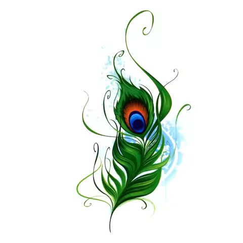 Peacock Feathers Waterproof Temporary Tattoo Sticker Fake Tattoo Beauty Peacock Phoenix Eye The Flas