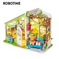 Robotime เกมปริศนาไม้3D สำหรับเด็กผู้หญิงบ้านตุ๊กตา DIY น่ารักพร้อมเฟอร์นิเจอร์สำหรับเด็กและผู้ใหญ่ DG153