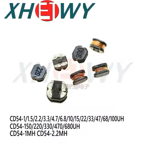 CD54 chip inductor CD54-10UH 1/1.5/2.2/3.3/4.7/6.8/15/22/33/47/68/100/150/220/330/470UH CD54-1MH CD5