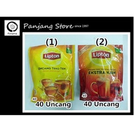Lipton Tea Bag uncang / Yellow Label Tea (Biasa / Ekstra Kaw) 40 Pot Bags