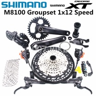 @originalSHIMANO DEORE XT M8100 Groupset 32T 34T 36T 170 175 Crankset Mountain Bike Groupset 1x12-Sp