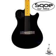 กีตาร์โปร่งไฟฟ้า Sqoe SA-100 Silent | Acoustic Tele | เน้นใช้งานภาคไฟฟ้า 🎉มีเก็บปลายทาง