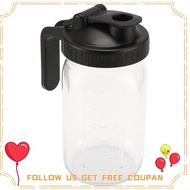 32Oz  Jar Pour Spout Lid -Glass Pitcher Breast Milk Pitcher Seal for Juice,Milk,Coffee,Tea,Lemonade,
