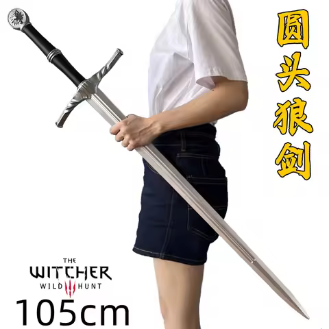 WW Demon Hunter Sword 1:1 Cosplay Wild Hunt Eredin Sword Alice Aerondight Prop Role Play Gift Rubber