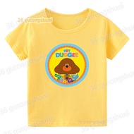 T Shirt For boys summer Tops Baby t-shirt summer clothing Hey Duggee Graphic Tee birthday Children C
