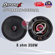 DYNAMAX 12" Woofer Speaker SRAZDX-GD300AL 12 INCH WOOFER 8 OHM 350W 12inch Speaker Driver Aluminium